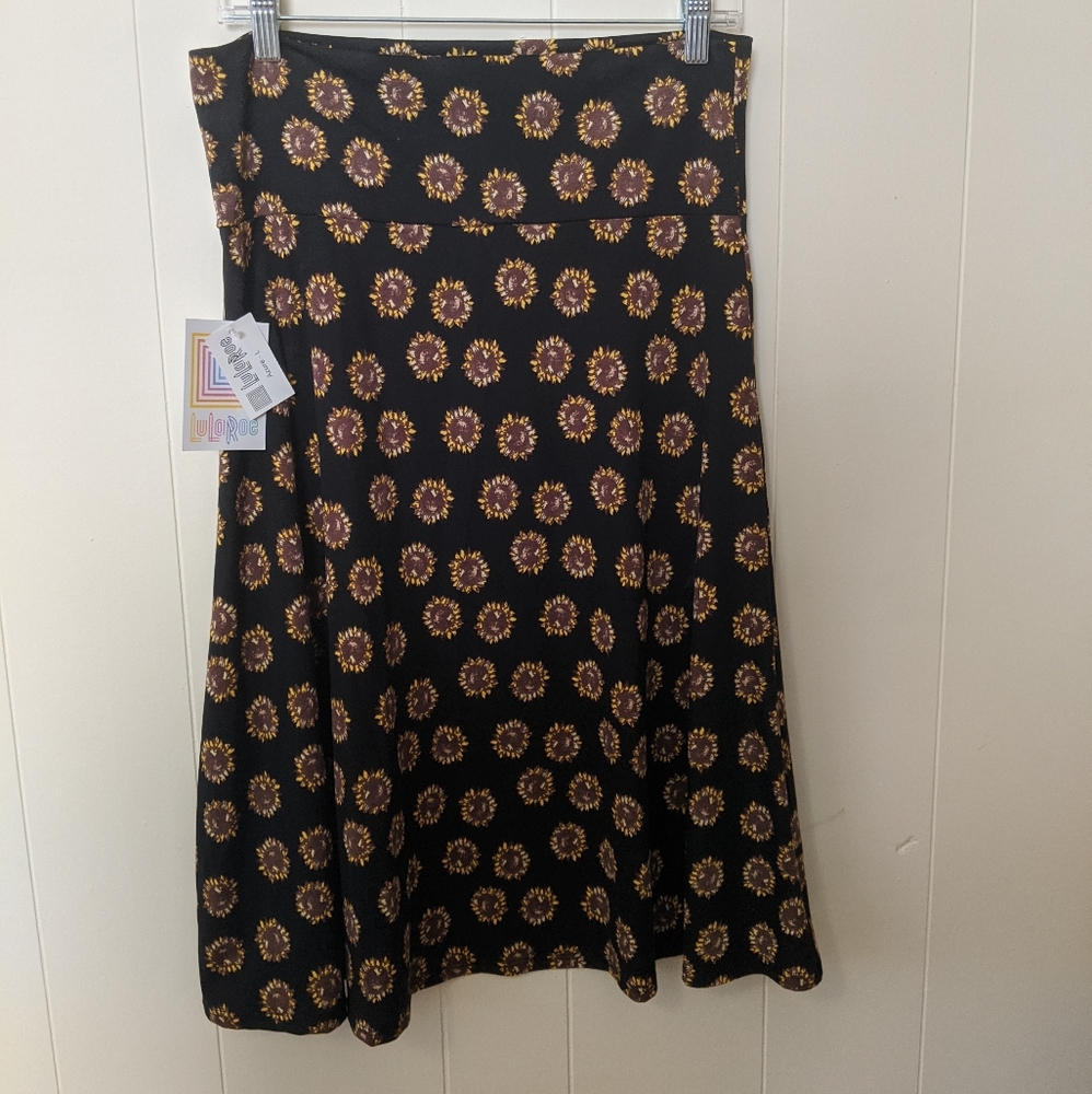 NWT LuLaRoe Sunflower Azure Skirt